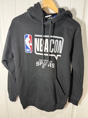 San Antonio Spurs Black NBA Con Pullover Hoodie